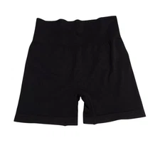 OQQ Contour Shorts Shaping Seamless Tricot Yoga Workout Black Large NEW NWOT