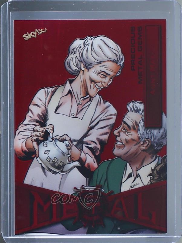 2022 Upper Deck Marvel Metal Universe Spider-Man PMG Red 92/100 Aunt May #6 z3c