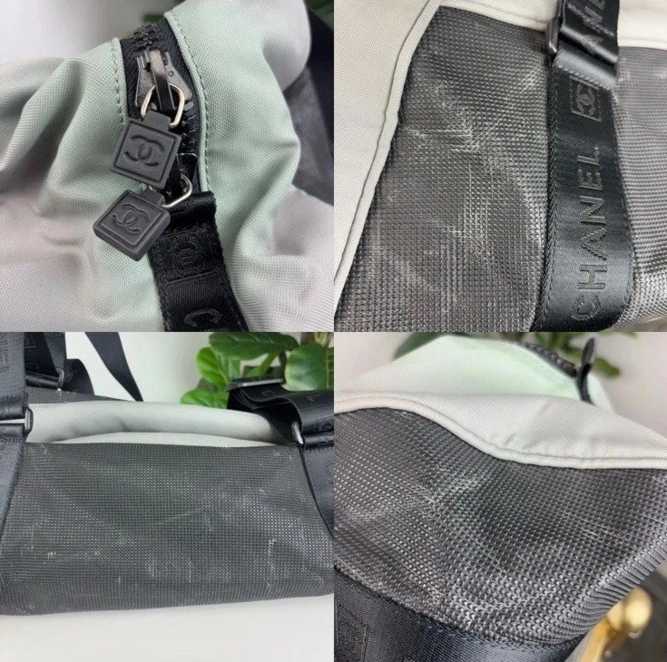 AuthenticChanel Bicolor Sports Duffle Bag - Image 3 of 4