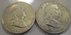 Franklin Half Dollars Lot of 2, 90% Silver-LOT I