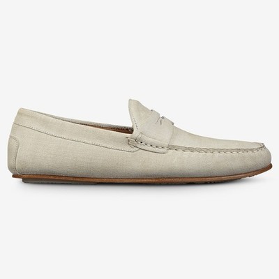 ALLEN EDMONDS Men\'s Super Sport Loafers Grey Size 12~ Hand Sewn Luxe Suede New Super Sport Penny Loafer | Men main image 4