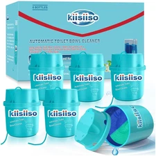 Toilet Bowl Cleaners-6 Pack Automatic Toilet Tank Cleaner Tablets in Bottles ...
