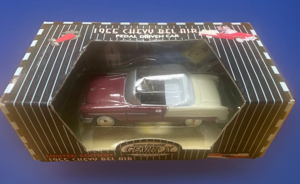 GEARBOX COLLECTIBLE 1955 CHEVY BELAIR PEDAL DRIVEN CAR DIECAST LOT OF 3 - Image 4 of 4