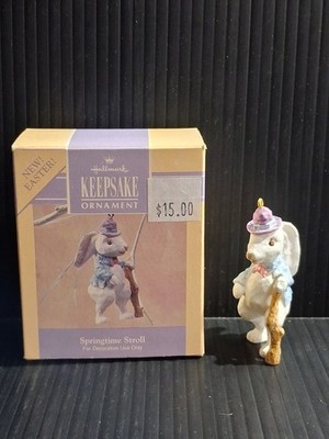 Hallmark Keepsake Easter Ornament 1991 Springtime Stroll