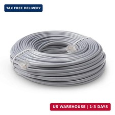 100 FT Phone Cord for Landline - Modular Phone Line Cord