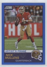2019 Score Artist Proof 8/35 Nick Mullens #305 5c9