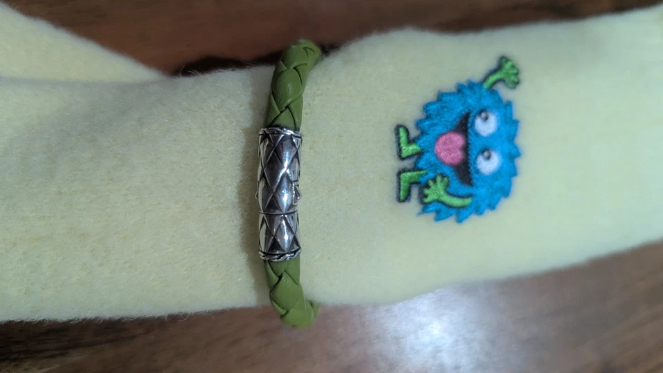 John Hardy серебро зеленый 7 «плетеный Кали кожи с застежкой - Изображение 2 из 4