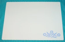 Vtg Corning Ware Blue Cornflower Counter Saver Cutting Board 11  x  15” ExC