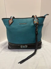 Montana West Select Concealed Carry Tote Turquoise/Teal Bag