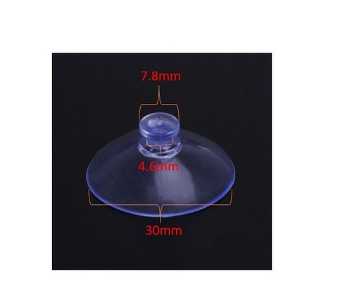 Aquarium Saugnäpfe Clips 20 mm 6 mm Sauger Fisch Tank Pads Heizung Pumpe Rohr UK - Bild 5 von 6