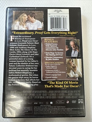 Proof (DVD, 2006) 786936296303| eBay
