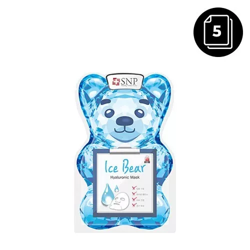 Máscara hialurónica SNP Ice Bear 33 ml * 5ea - Imagen 1 de 1