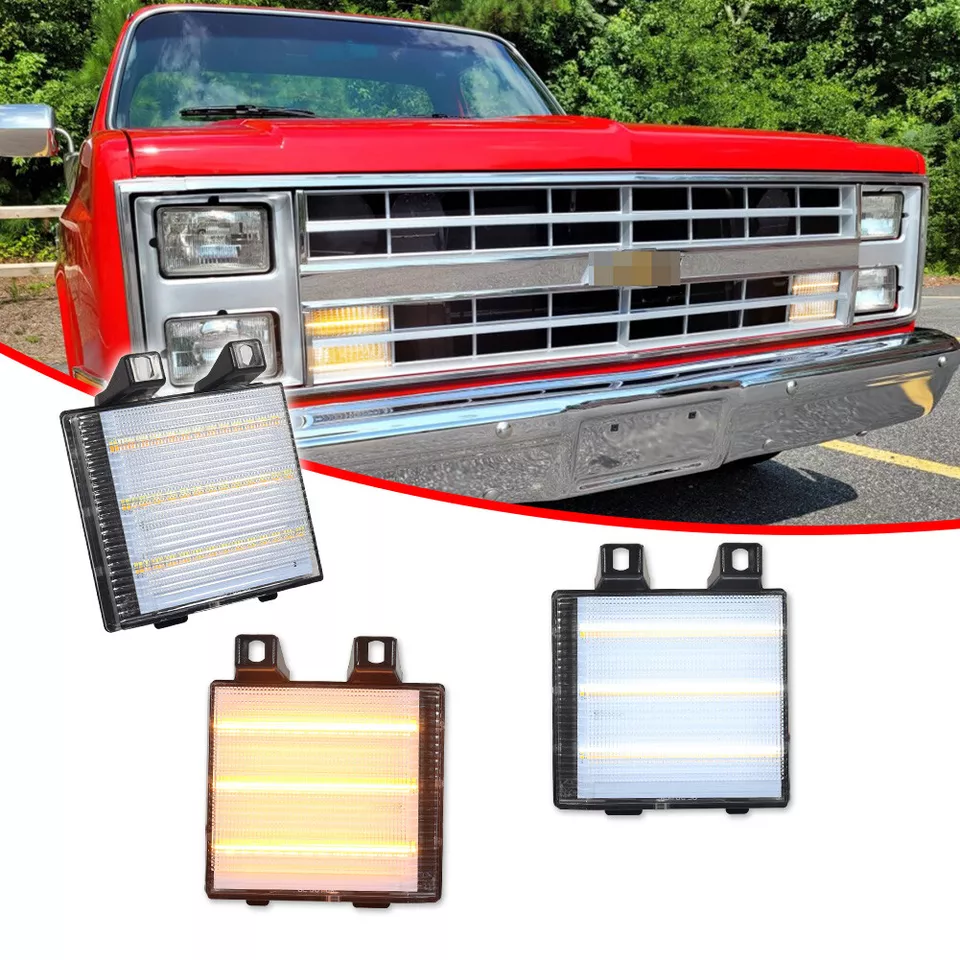 Dynamic Turn Signal Side Corner Marker LED Light Pair for Chevy GMC Pickup Truck - Image 3 of 4