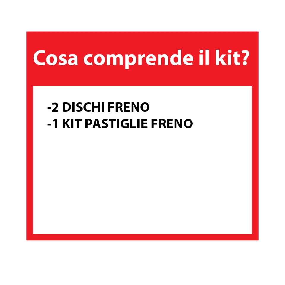 KIT DISCHI + PASTIGLIE FRENO ANTERIORI FIAT BRAVO II (198) 1.9/1.6 D - STILO 192 - Immagine 3 di 4