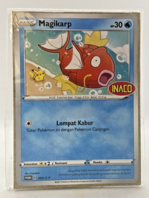 Special Pokemon TCG Indonesia Promo Stamp INACO Magikarp 090/S-P