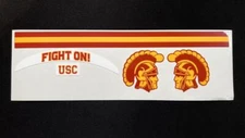 USC Trojans - Fight On! Mini Football Helmet Decal Set