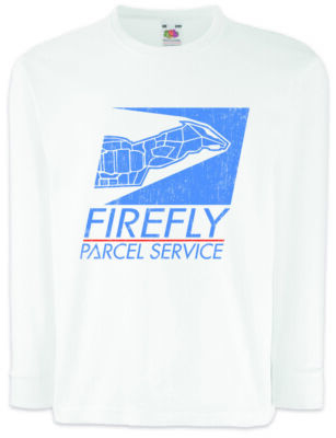 F Parcel Service Kinder Langarm T-Shirt Firefly Ship leaf wind Serenity Fun Logo