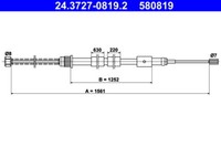 ATE Handbremsseil Rechts FüR Peugeot 306 1.1-1.9D 04.93-08.01 OE 474598