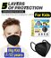 thumbnail 2  - 10/40Pcs Black KN95 Protective 5 Layer Face Mask BFE 95% Disposable Masks kids