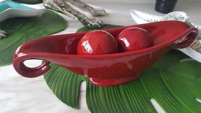 Loading Glossy Ceramic Decorative Bowl And 2 Balls Decorative
