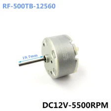 MABUCHI RF-500TB-12560 DC12V 5500RPM Micro Mini 32mm Round Motor 20mm Long Shaft