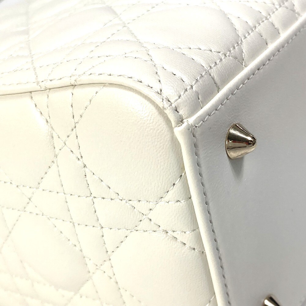 CHRISTIAN DIOR M0565ONGE_M030 LADY DIOR Cannage Medium 2WAY Hand Bag Unused image 6