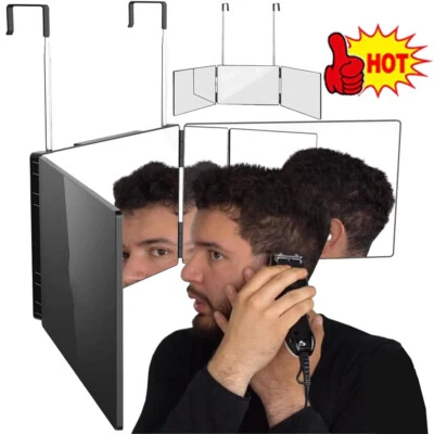 MARKENLOS 360-Grad-Spiegel 3 Wege Spiegel Faltbarer Höhenverstellbarer Kosmetikspiegel DE