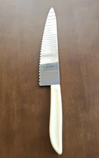 Vintage Quikut Quikkle 7.5" Serrated Stainless Blade USA CHEF Knife