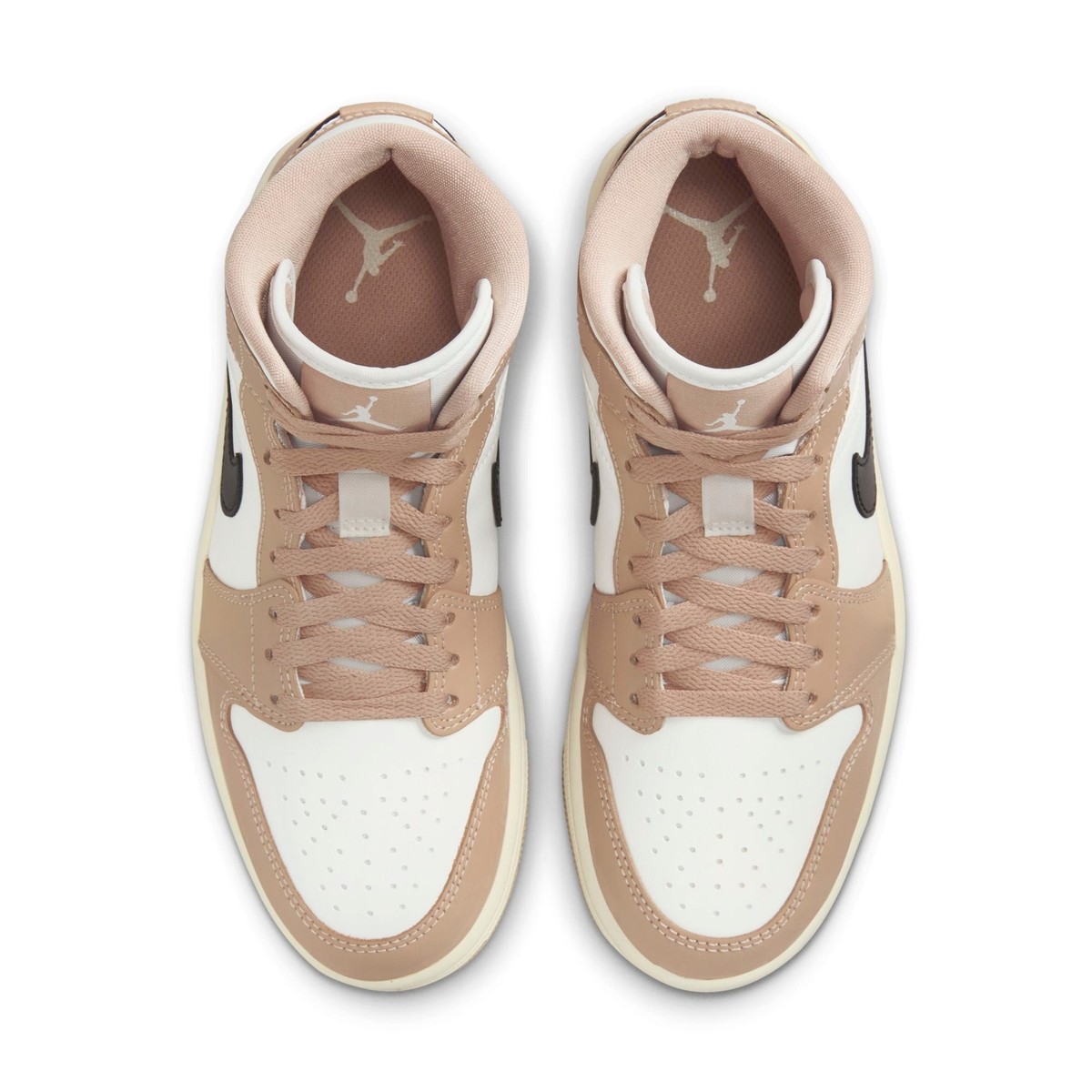 BQ6472-103] Womens Air Jordan Retro 1 Mid 'Desert Sail' (W