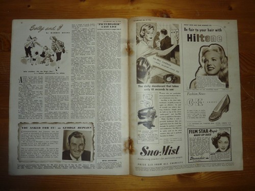 PICTUREGOER No 785 Vol 19 20TH MAY 1950 MERCEDES MCCAMBRIDGE COVER VAN JOHNSON - Picture 12 of 13