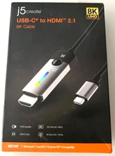 BRAND NEW j5create - USB-C to HDMI 2.1 8K - Space Grey/Black