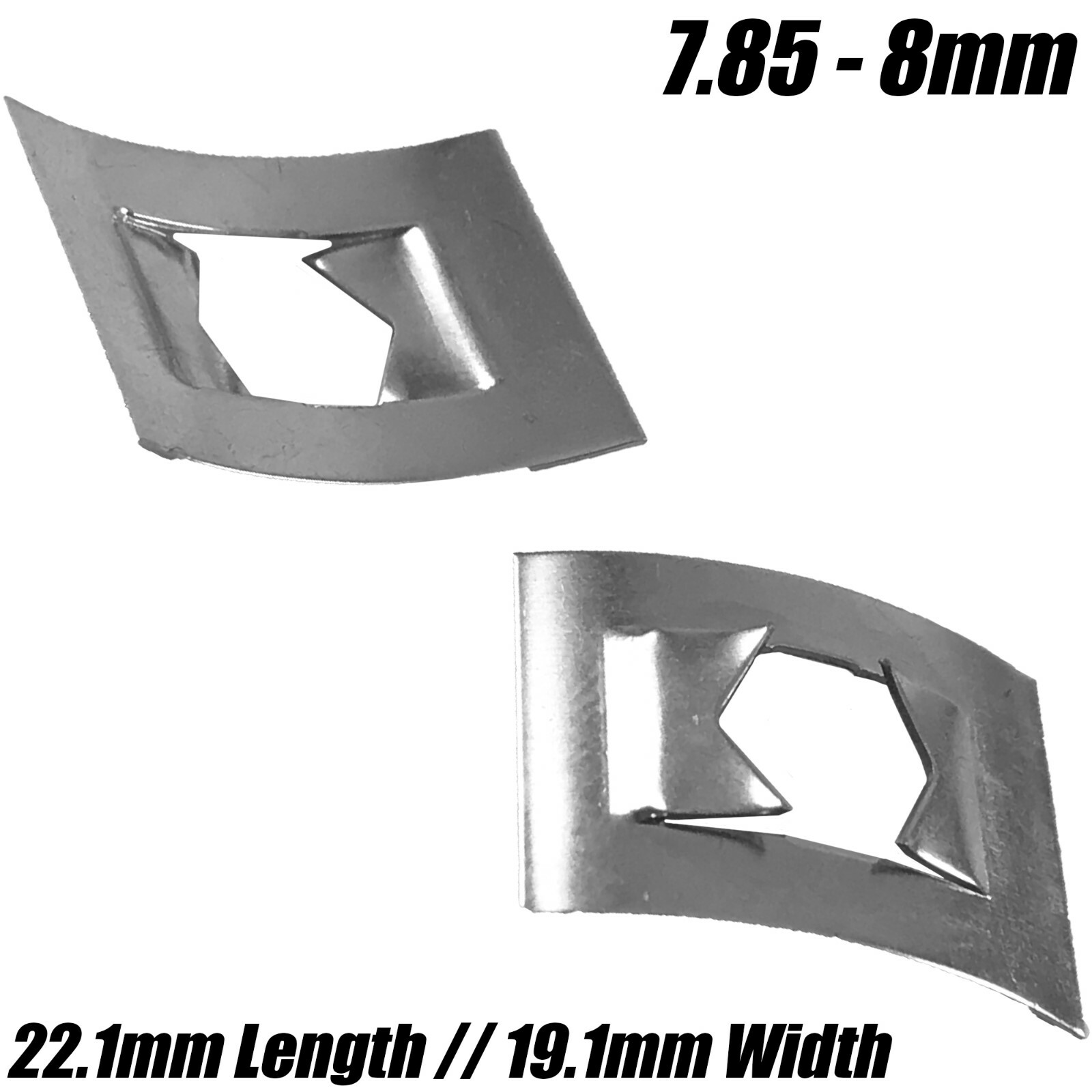 Metric Zinc Plated Flower Grab Washer Stud Steel Flat Rectangular Push ...