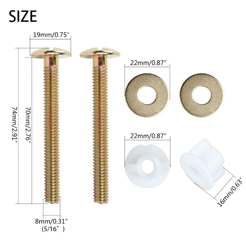 Essential Replacement Screws Screw Set Toilet Mounting for Toilets eBay
