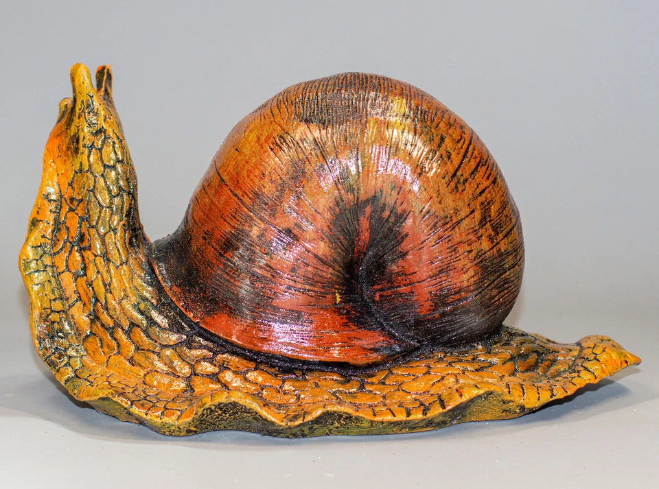 Snail Statue Garden Sculpture Cochlea Flowerbed Decor Animal Back Yard Figurine - Image 3 of 4