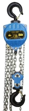 1/2 Ton Chain Hoist with 10' Zinc Plated Lifting Chain & Safety Hook WLL 1000 lb