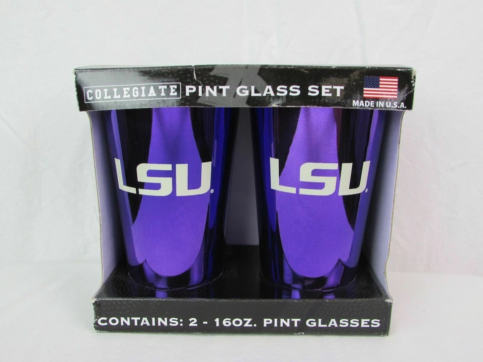 Juegos de vasos de pinta coleccionables de la NCAA LSU y Texas  Foto 2 de 4