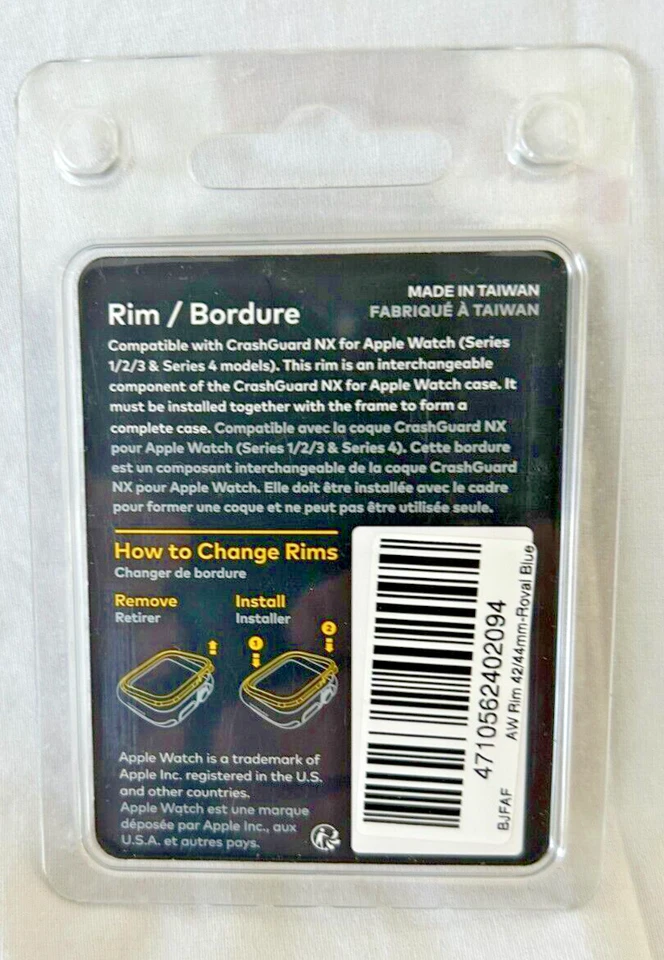 RhinoShield CrashGuard NX Rim Apple Watch White Series 1,2,3,4,5 42 mm/44 mm Nuevo en paquete Foto 2 de 2