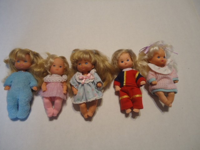 Mattel Barbie The Heart Family set of 5 Baby Toddlers   AC