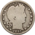 1897-S Barber Quarter 25C, Good G