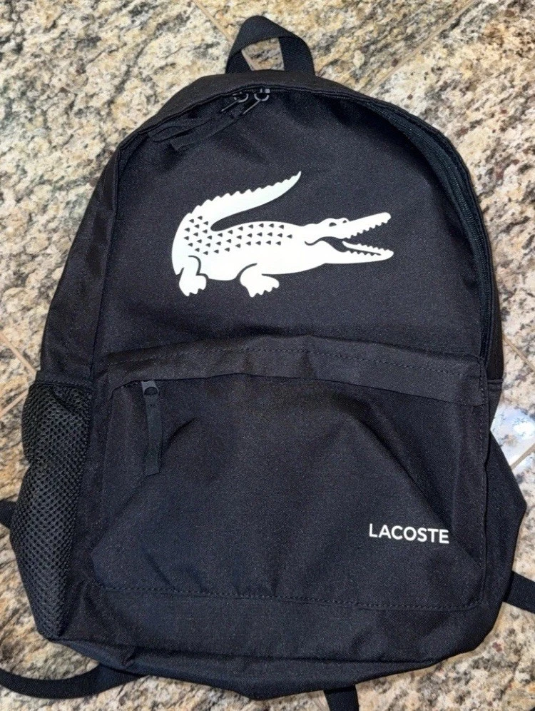 Lacoste Backpack Black Bags for Men for sale | eBay
