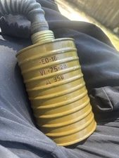 Military Issue Soldiers Gas Mask With Attached Filter