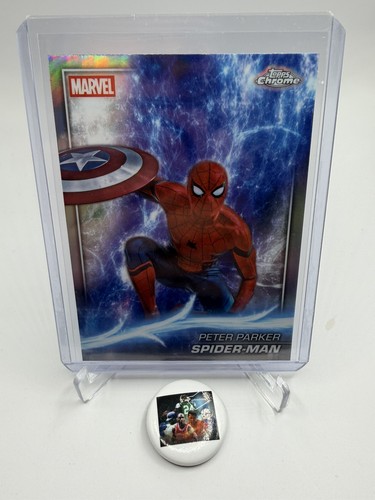 2025 Topps Chrome Marvel Studios PETER PARKER SPIDER-MAN TRUE Refractor #61