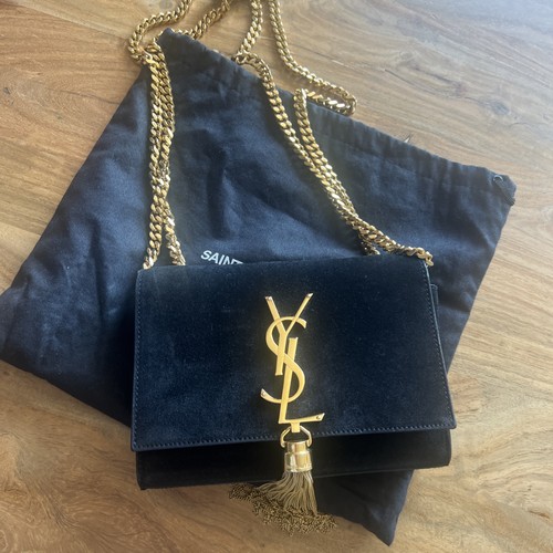 Saint Laurent Kate Crossbody Small Black Velvet
