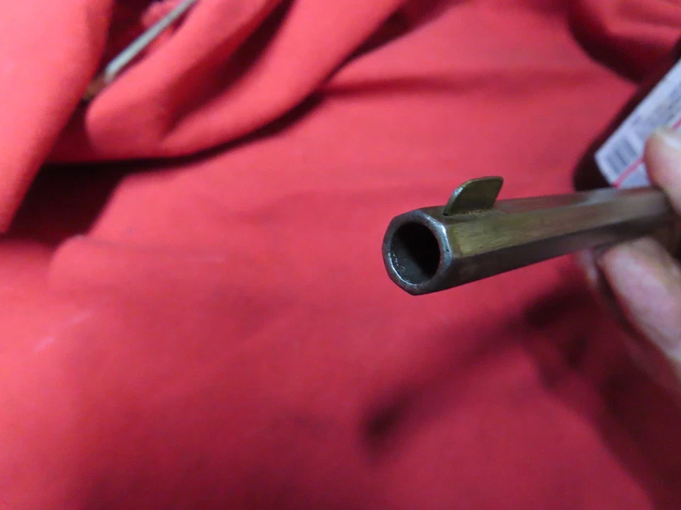 Hopkins & Allen Dbl Act.No.6 barril (SOLO), 38 S&W, 6" de largo, hexagonal, 1898~AVG+🤠HA9.9.25 Foto 3 de 4