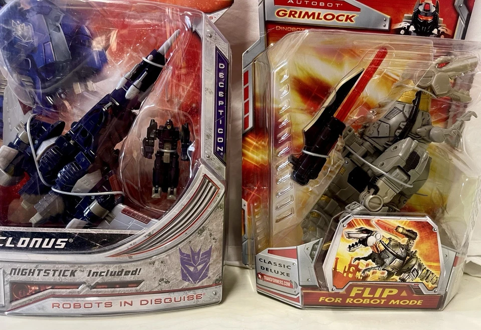 Трансформеры Hasbro2006 Deluxe класса автобот Grimlock и Cyclonus лот из 2 новый  - Изображение 4 из 4
