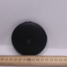 Westbrass 3-1/8 in. Single Hole Overflow Face Plate and Screw in Matte Black