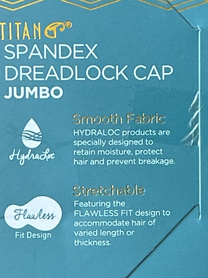Gorra Titan Classic Jumbo Spandex Dreadlock negra #22144 Foto 3 de 3