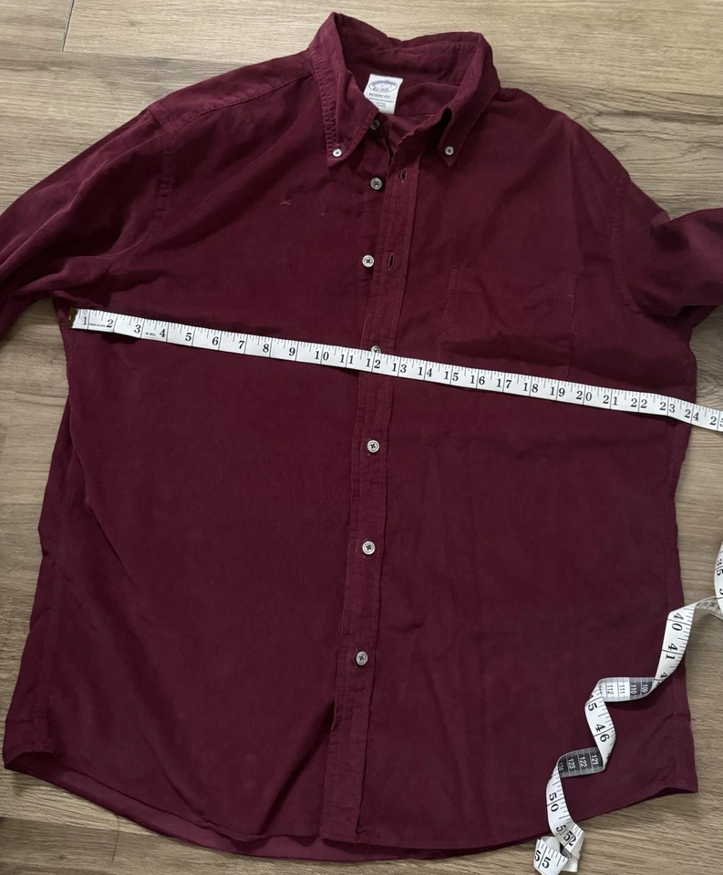 Veludo Brooks Brothers OCBD Regent grande EUA - Imagem 4 de 4