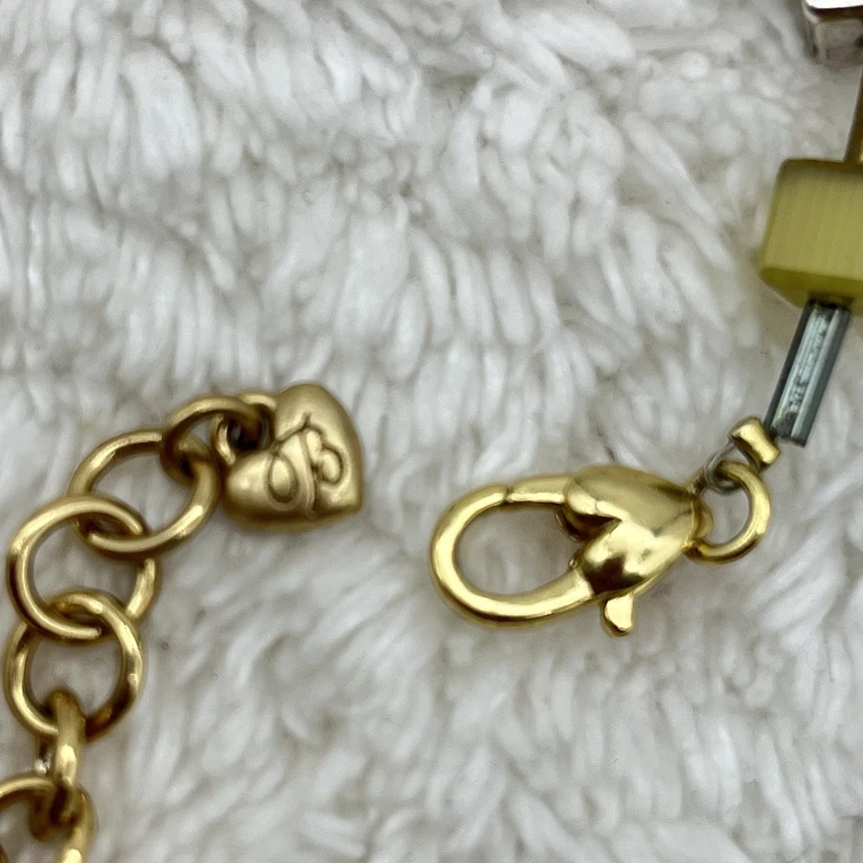 Brighton Silent Code Necklace Square Beads Puffy Heart Hang Tag 16" - Image 4 of 4