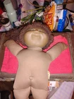 Cabbage Patch Kids 1982 African American Baby Doll Brown Eyes Signed Roberts